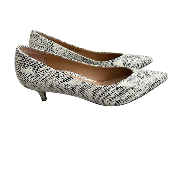 Vionic Josie Snakeskin Leather Heel Pumps Women’s Size 9.5 Kitten Heel - Picture 2 of 9